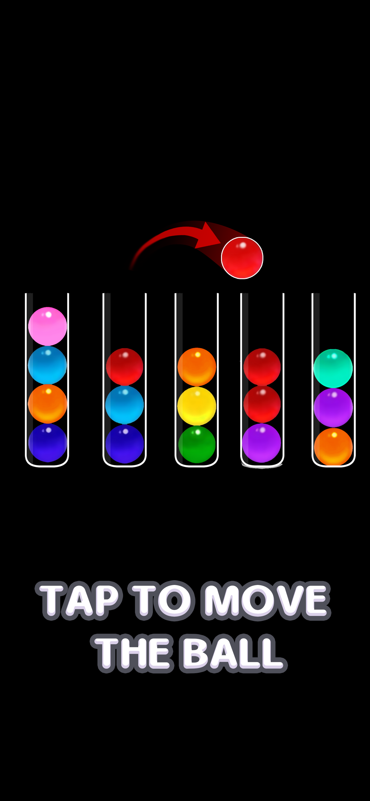 اسکرین شات 1 بازی Color Ball Puzzle Sorting Game