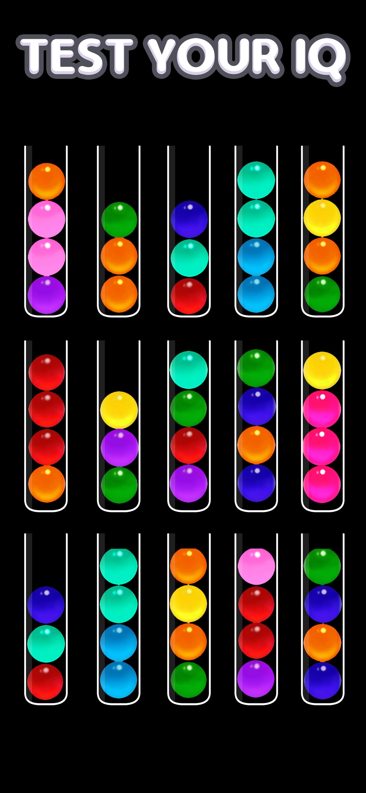 اسکرین شات 4 بازی Color Ball Puzzle Sorting Game