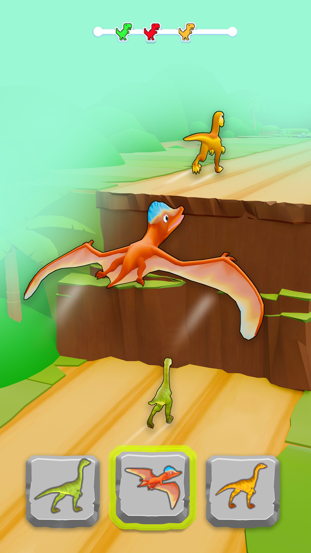 اسکرین شات 2 بازی Dino Shifting: Dinosaur Games