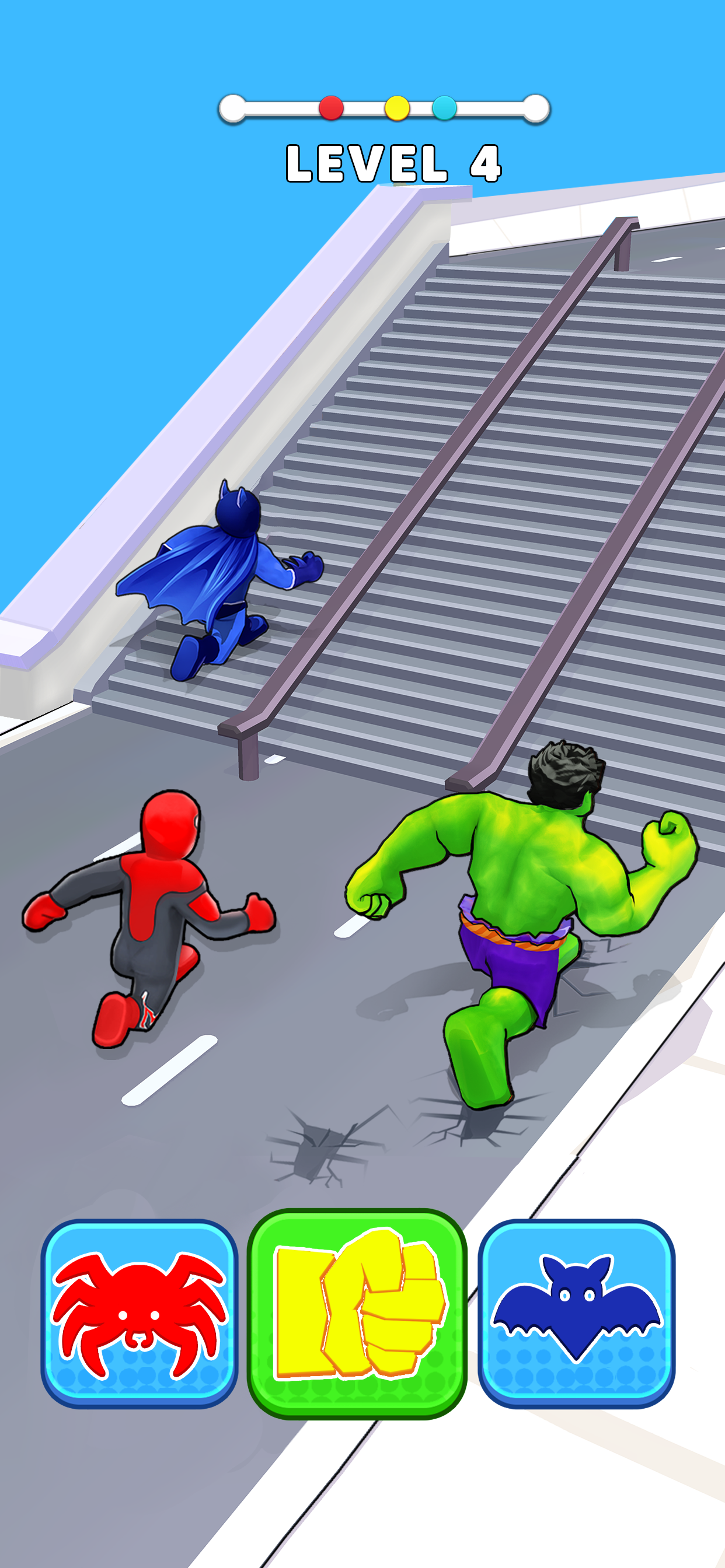 اسکرین شات 4 بازی Hero Transform: Superhero Game