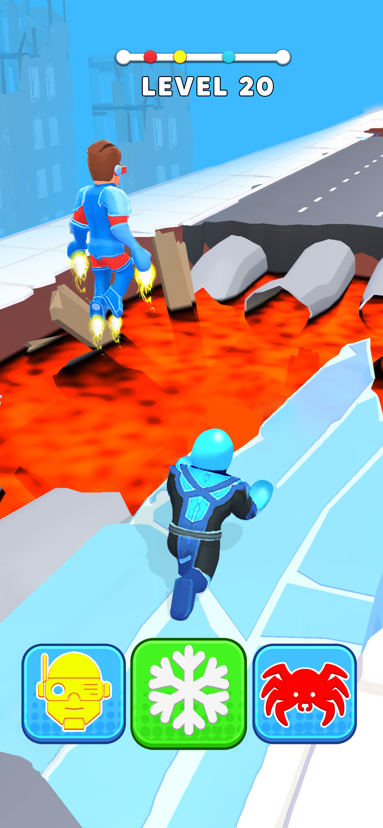 اسکرین شات 5 بازی Hero Transform: Superhero Game