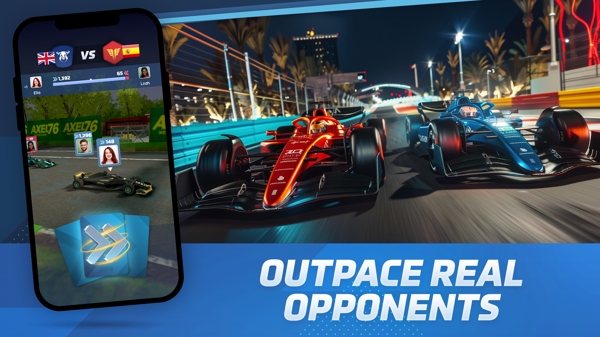 اسکرین شات 3 بازی Racing Rivals: Team Car Game