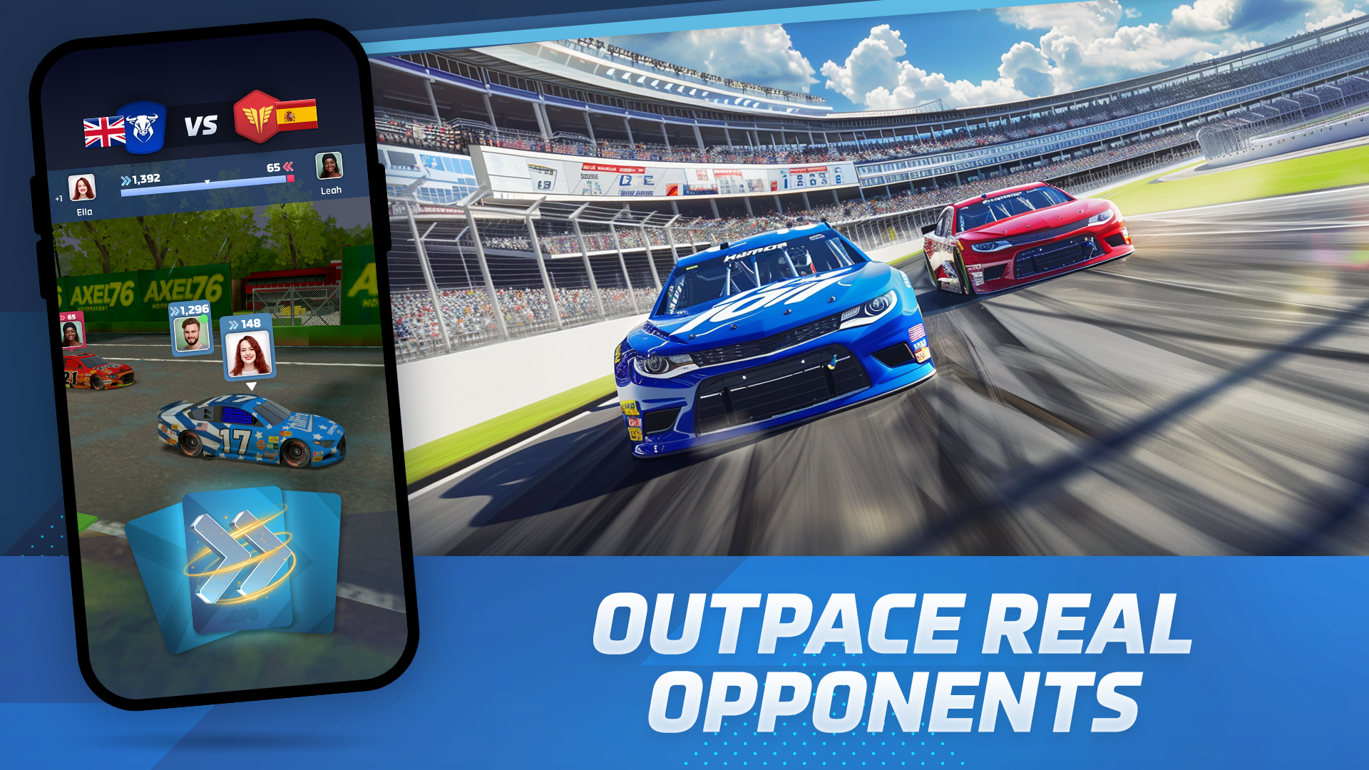اسکرین شات 3 بازی Racing Rivals: Stock Car Game