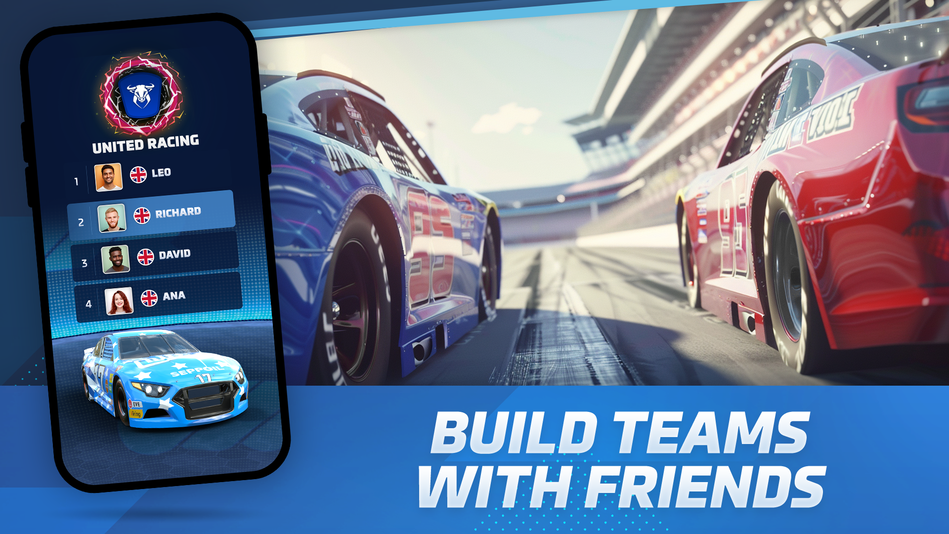 اسکرین شات 2 بازی Racing Rivals: Stock Car Game
