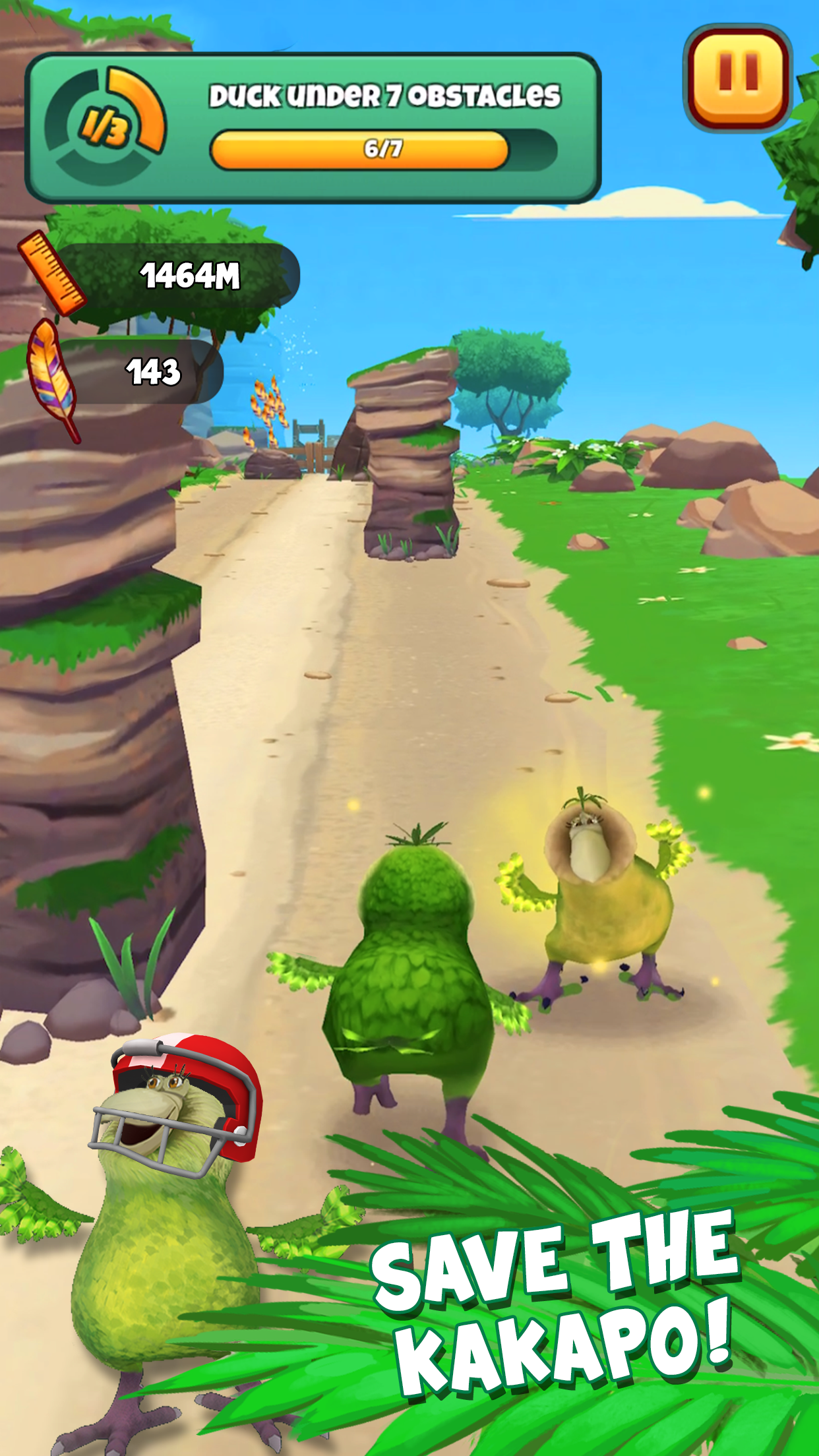 اسکرین شات 3 بازی Kakapo Run: Animal Rescue Game