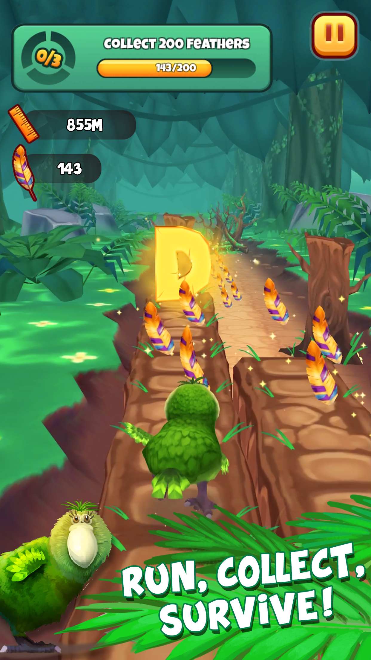 اسکرین شات 1 بازی Kakapo Run: Animal Rescue Game