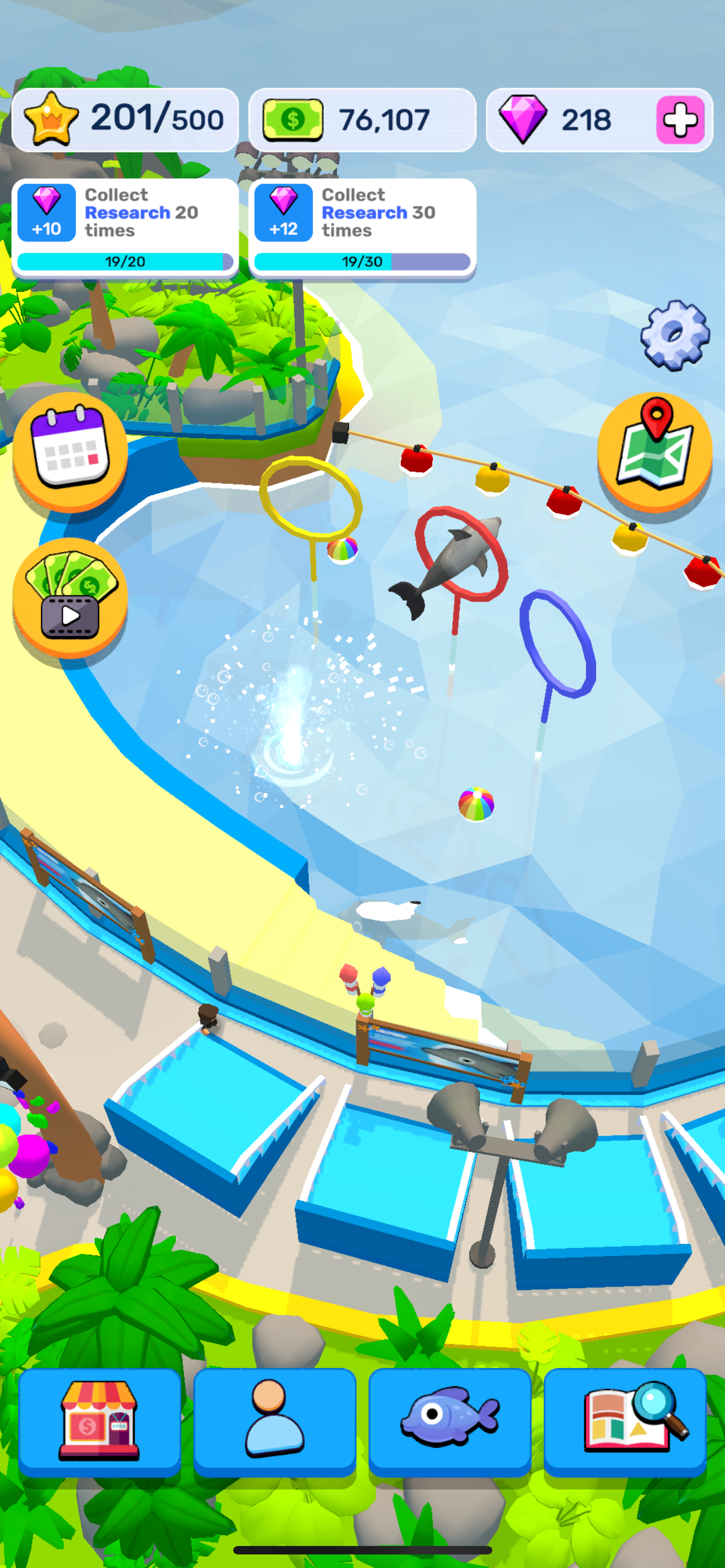 اسکرین شات 1 بازی Idle Sea Park - Fish Tank Sim