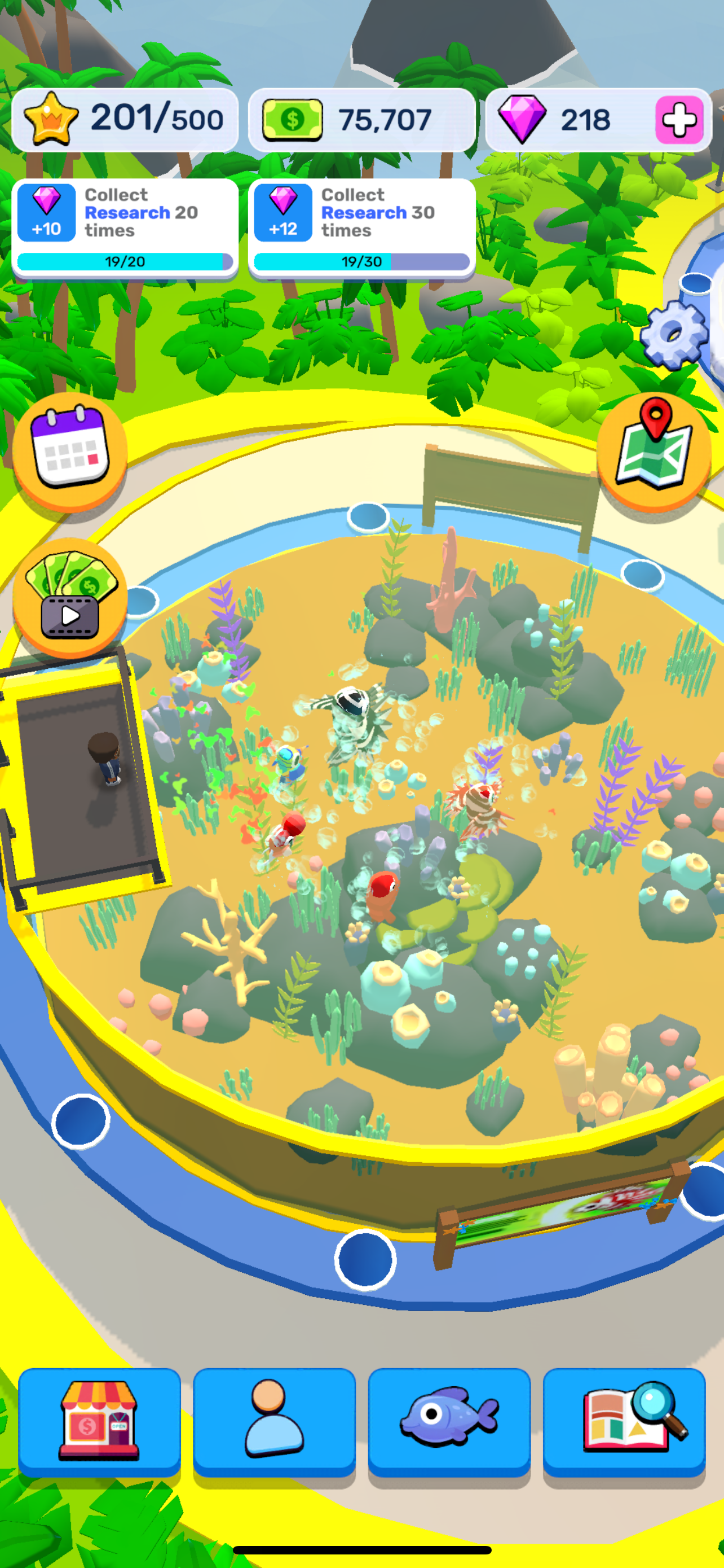 اسکرین شات 4 بازی Idle Sea Park - Fish Tank Sim