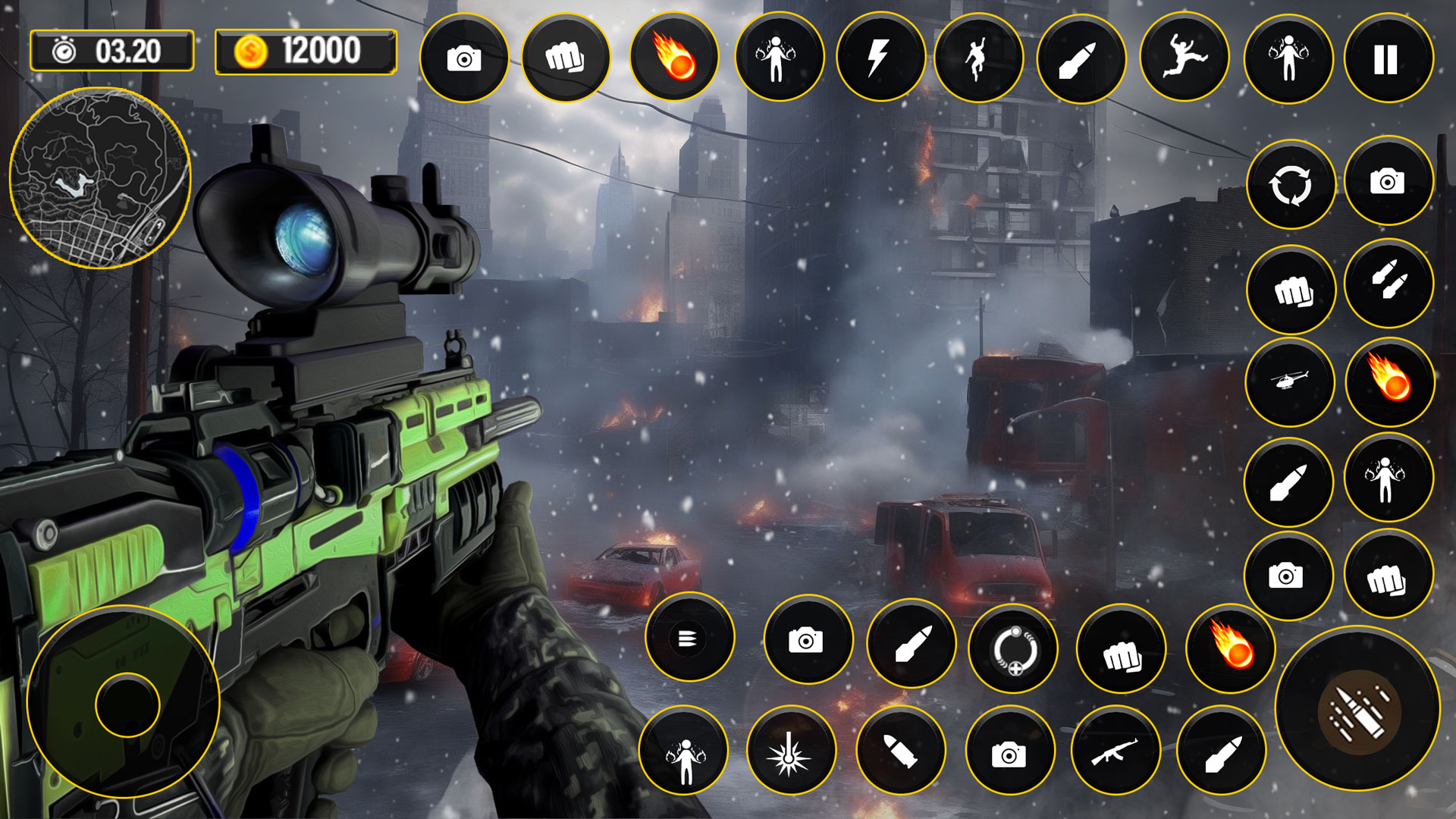 اسکرین شات 3 بازی FPS Commando Sniper Gun Games