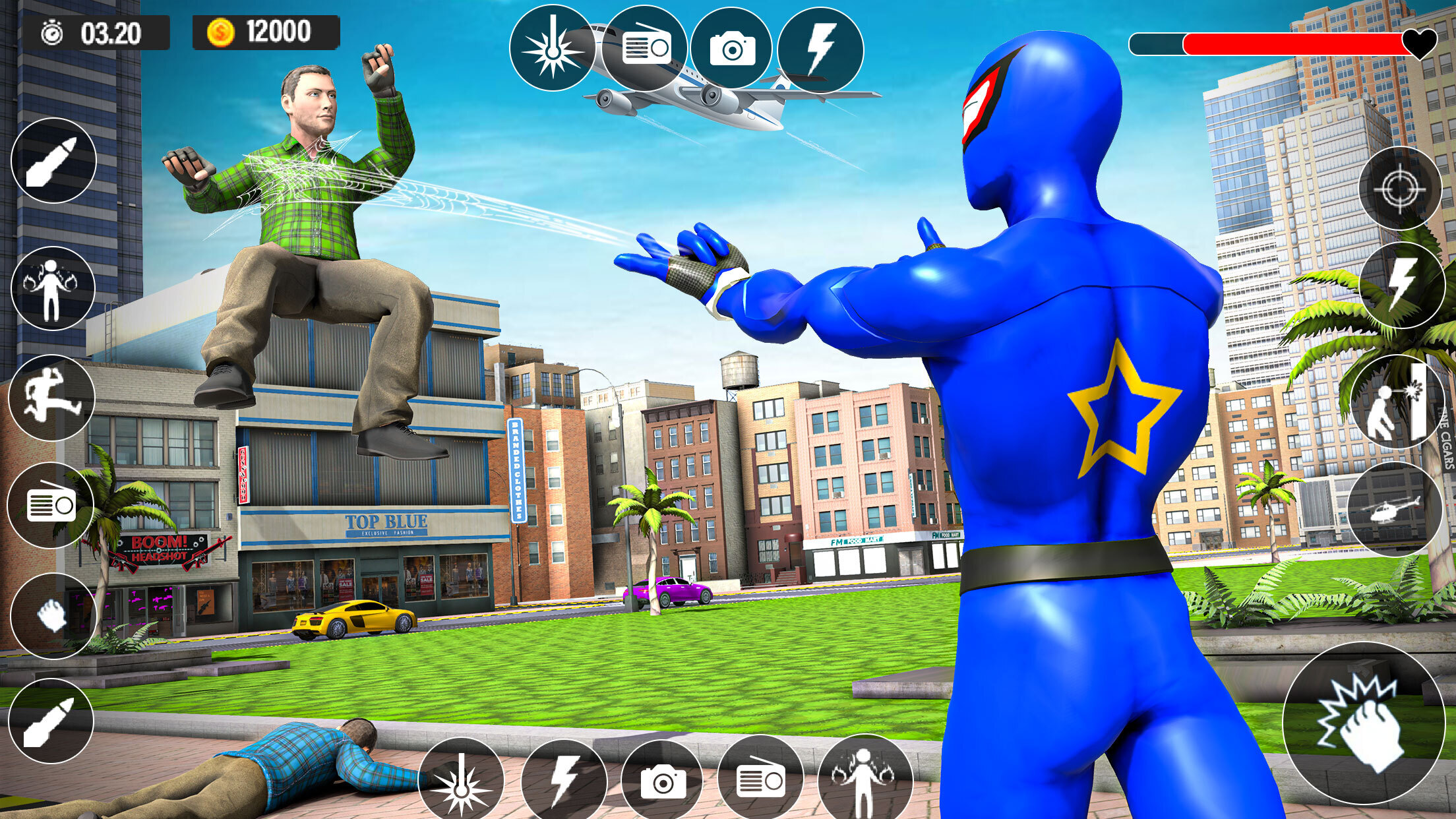 اسکرین شات 4 برنامه Superhero Spider Games Offline