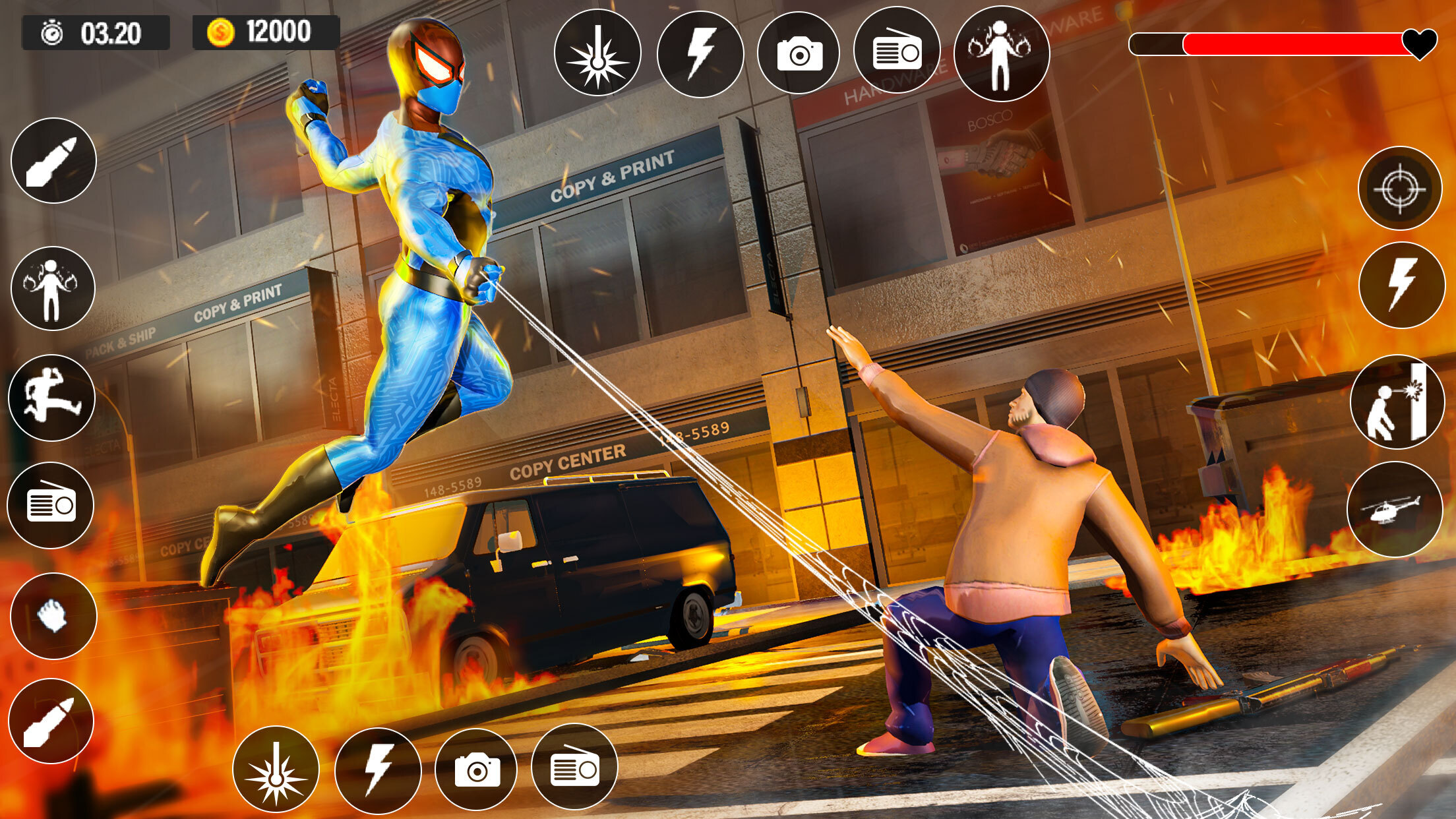 اسکرین شات 5 برنامه Superhero Spider Games Offline