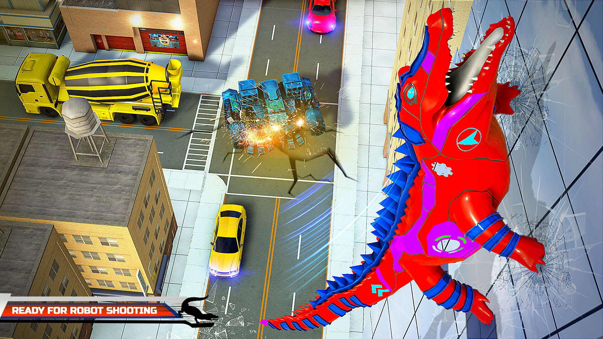 اسکرین شات 3 بازی Crocodile Robot Car Battle