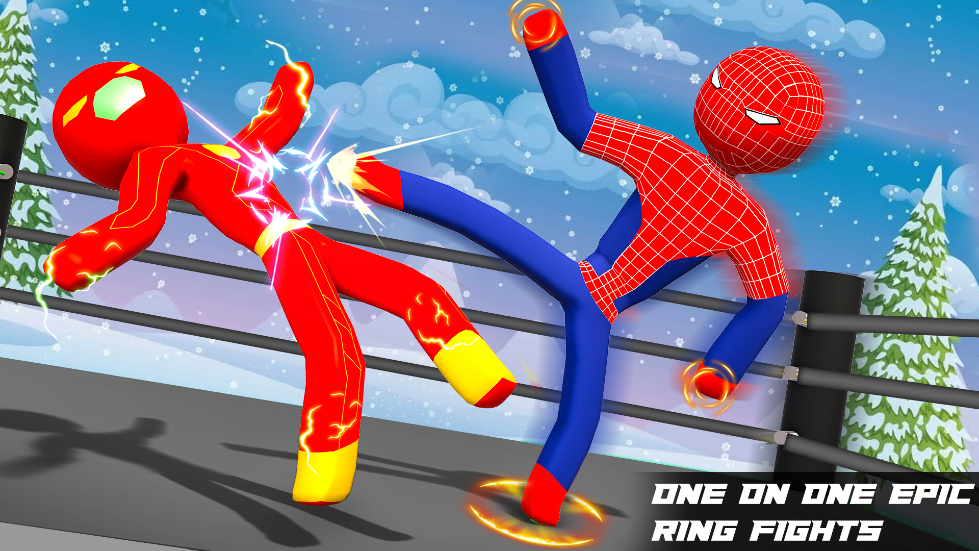 اسکرین شات 6 برنامه Stickman Ring Fighting Game