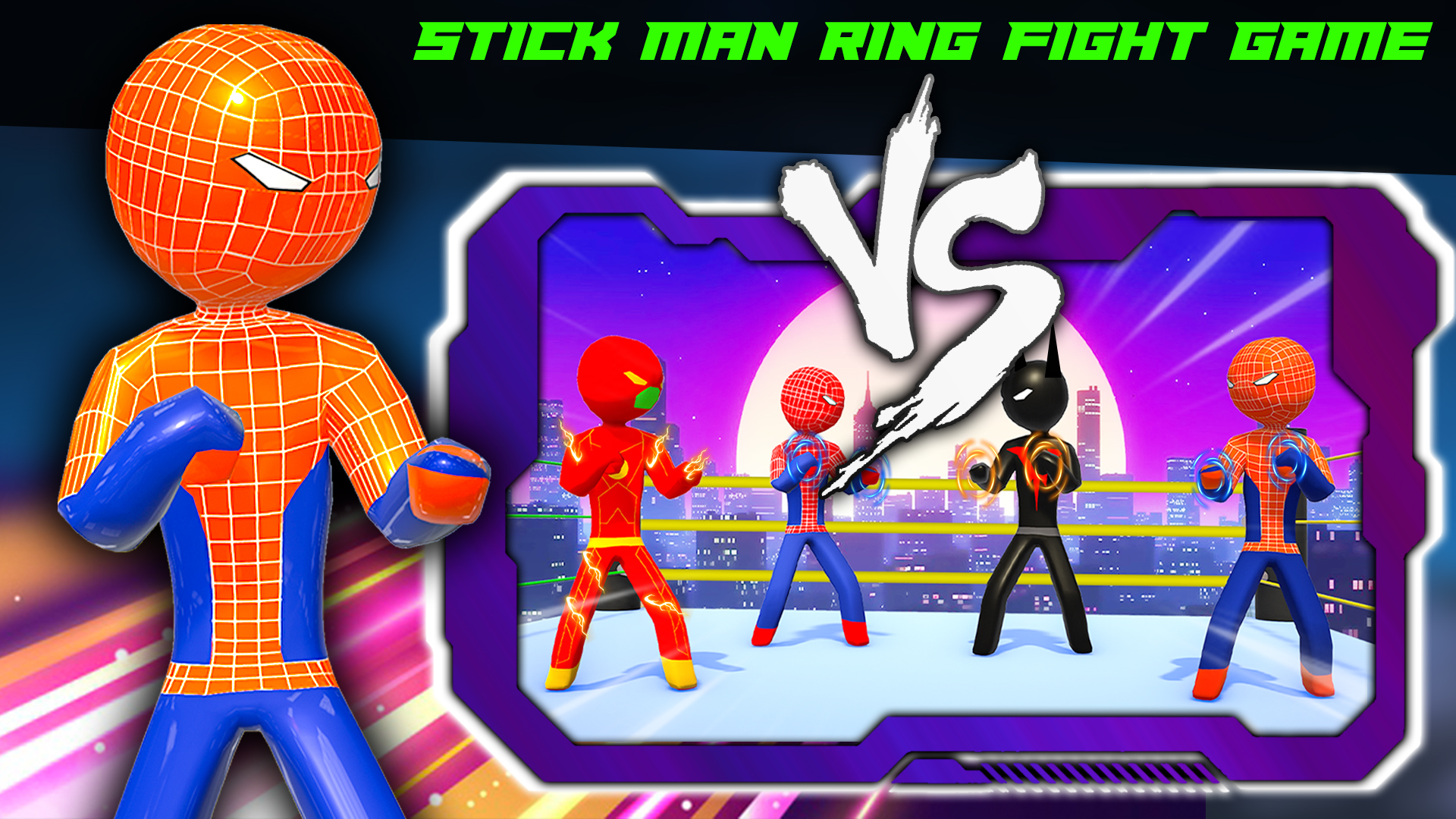 اسکرین شات 7 برنامه Stickman Ring Fighting Game