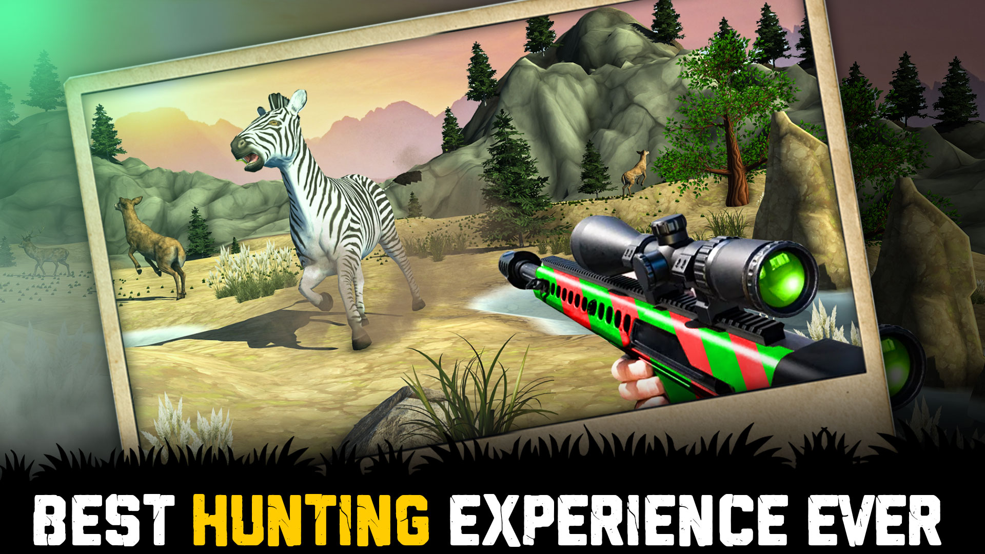 اسکرین شات 3 برنامه Wild Animal Hunting 3D Offline