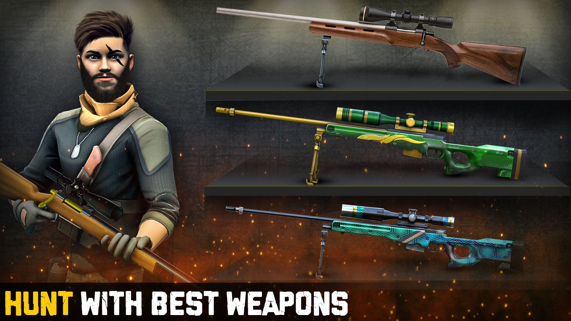 اسکرین شات 6 برنامه Wild Animal Hunting 3D Offline