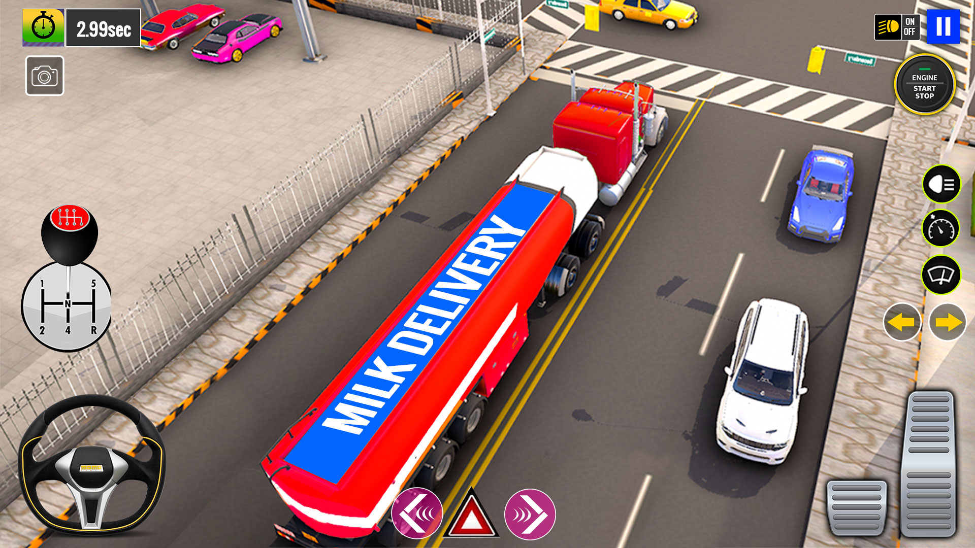 اسکرین شات 3 برنامه Cow Milk Delivery Truck Games