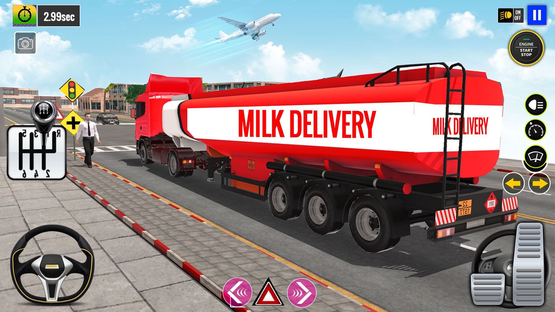 اسکرین شات 1 برنامه Cow Milk Delivery Truck Games