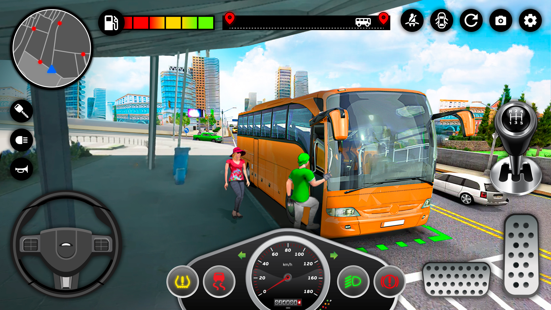 اسکرین شات 2 برنامه Bus Simulator: Coach Bus Game