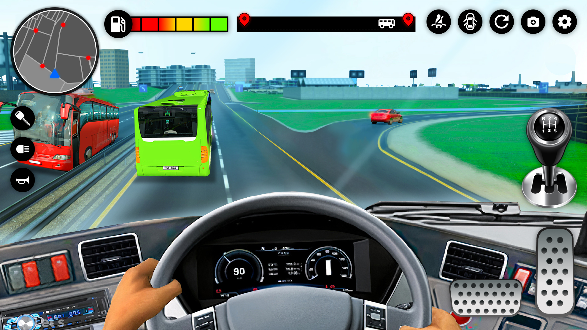 اسکرین شات 5 برنامه Bus Game: Driving Simulator 3D