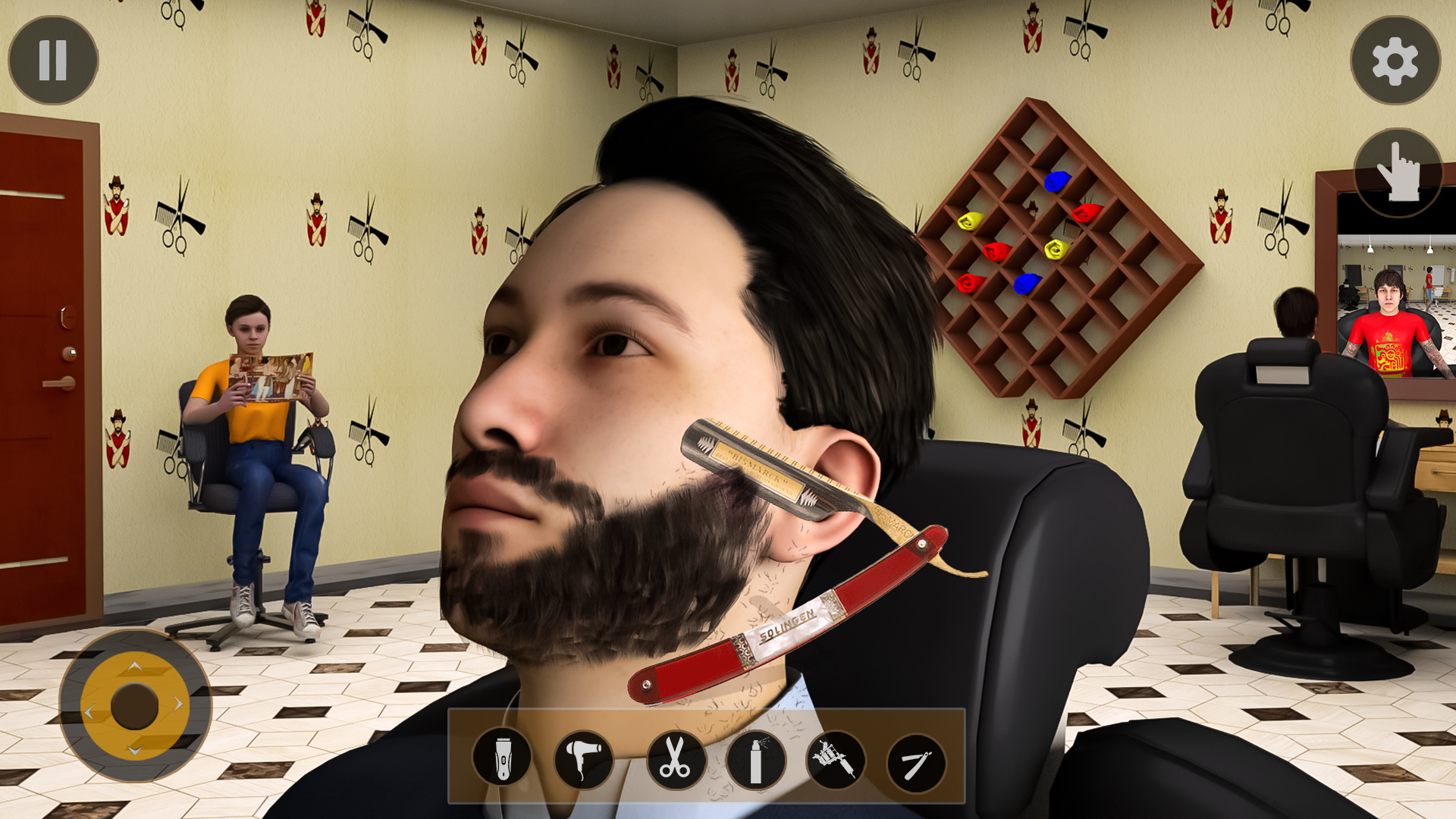 اسکرین شات 2 بازی Barber Shop Hair Cutting Salon
