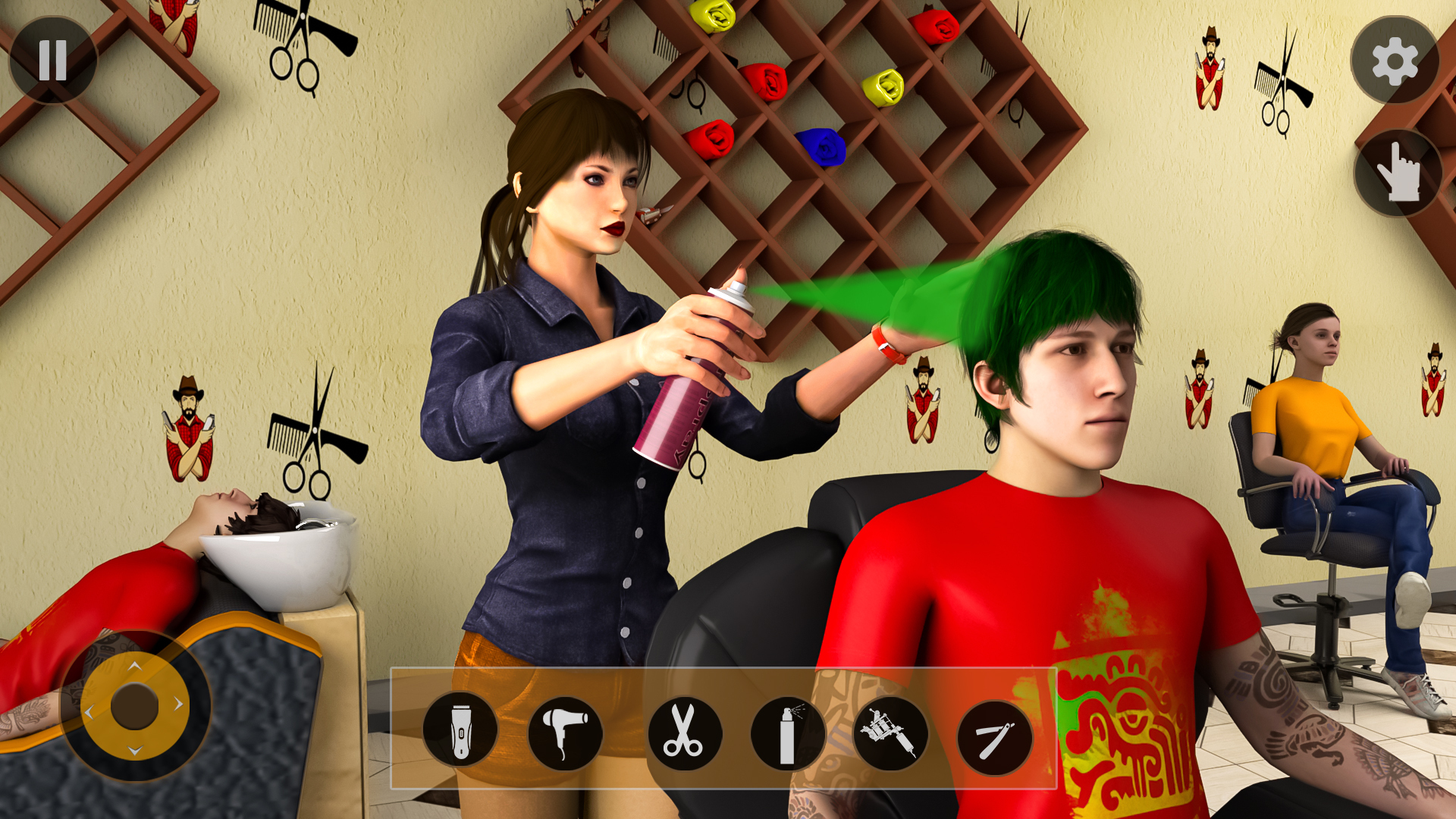 اسکرین شات 1 بازی Barber Shop Hair Cutting Salon
