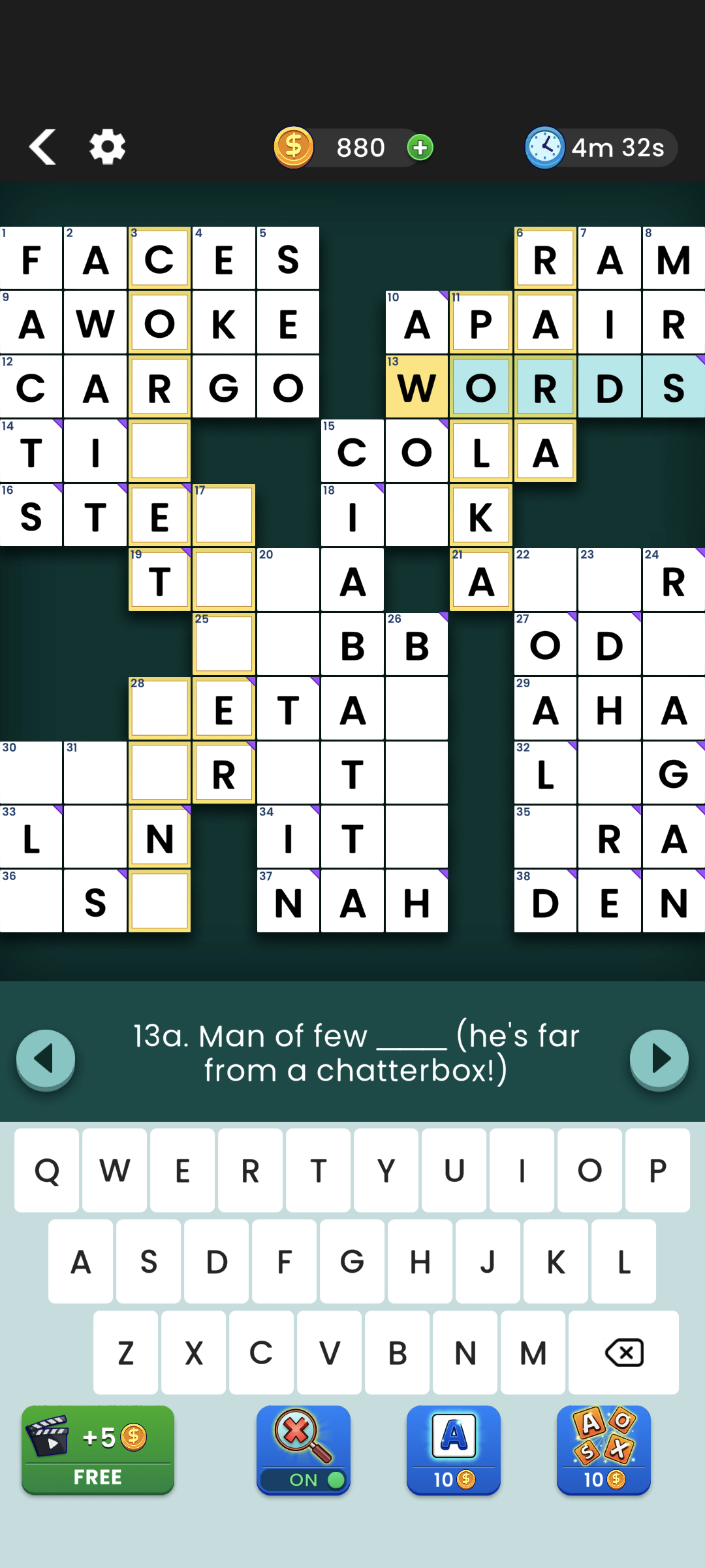 اسکرین شات 8 بازی Crossword Deluxe: Word Puzzles