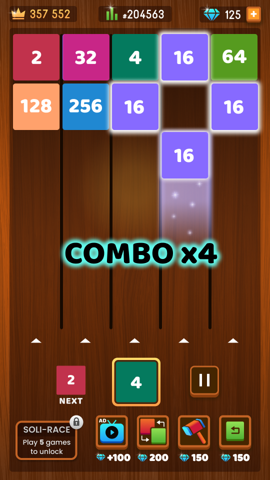 اسکرین شات 3 بازی Num Block: 2048 Number Merge