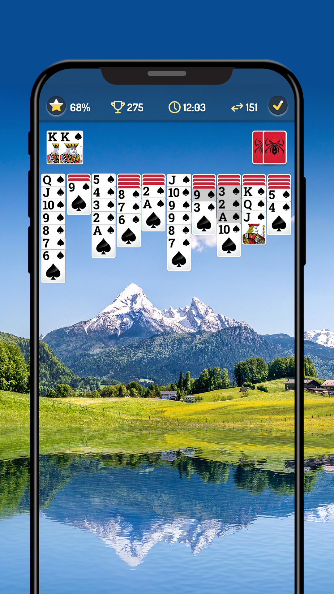 اسکرین شات 5 بازی Spider Solitaire - Card Games