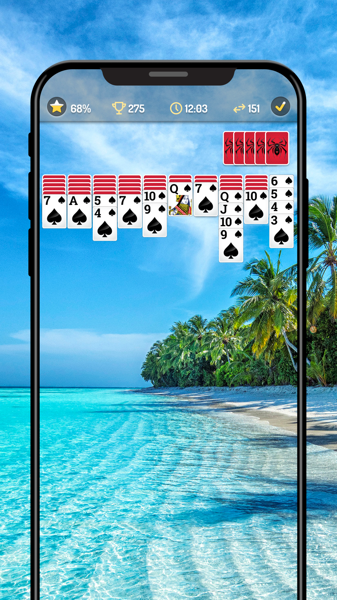 اسکرین شات 3 بازی Spider Solitaire - Card Games