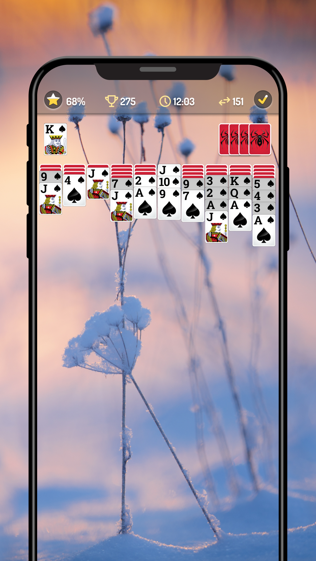 اسکرین شات 4 بازی Spider Solitaire - Card Games
