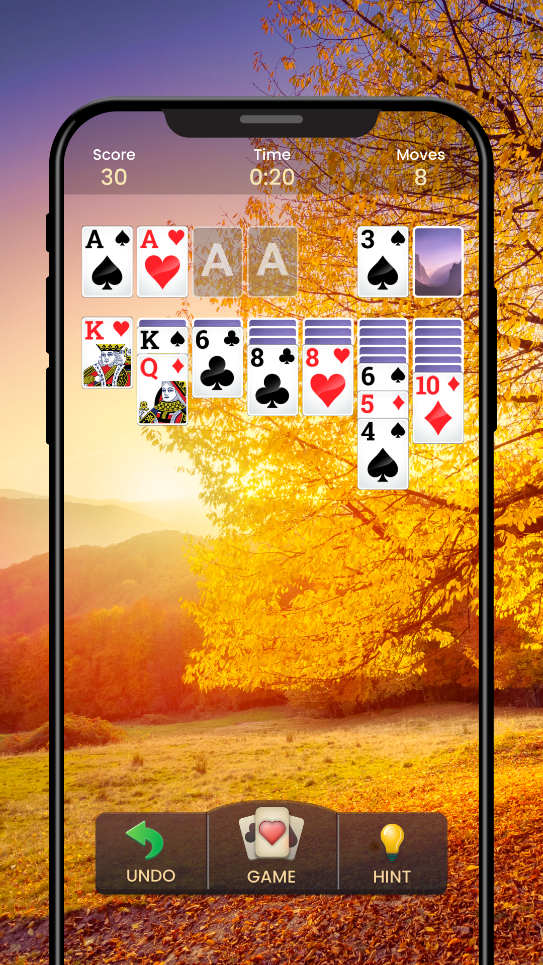 اسکرین شات 4 بازی Solitaire - Classic Card Game