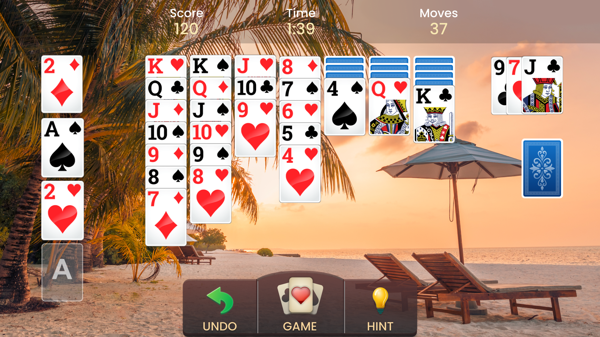اسکرین شات 2 بازی Solitaire - Classic Card Game