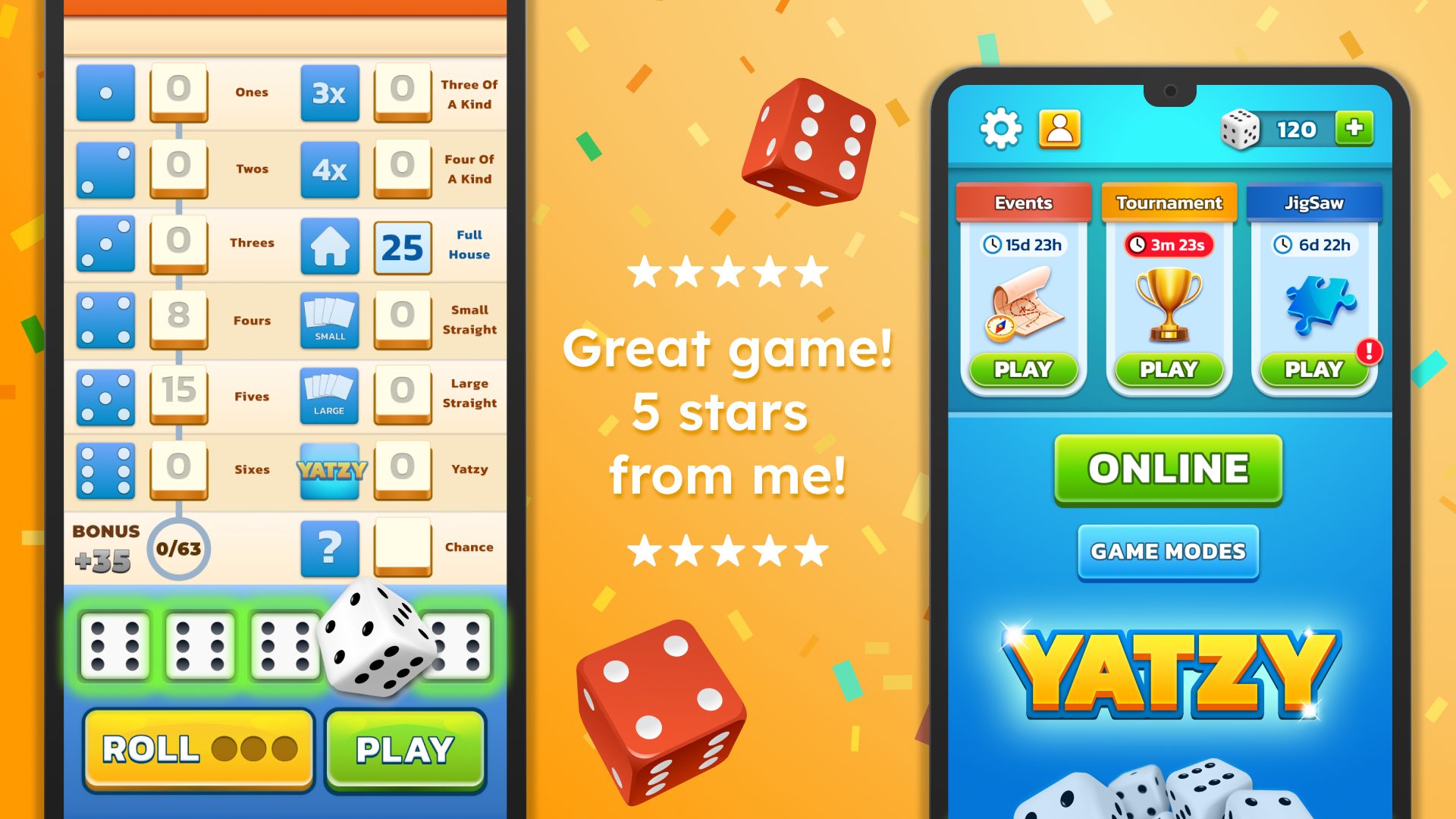 اسکرین شات 2 بازی Yatzy - Fun Classic Dice Game