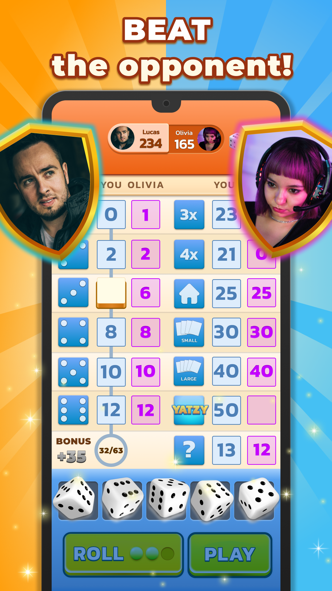 اسکرین شات 7 بازی Yatzy - Fun Classic Dice Game