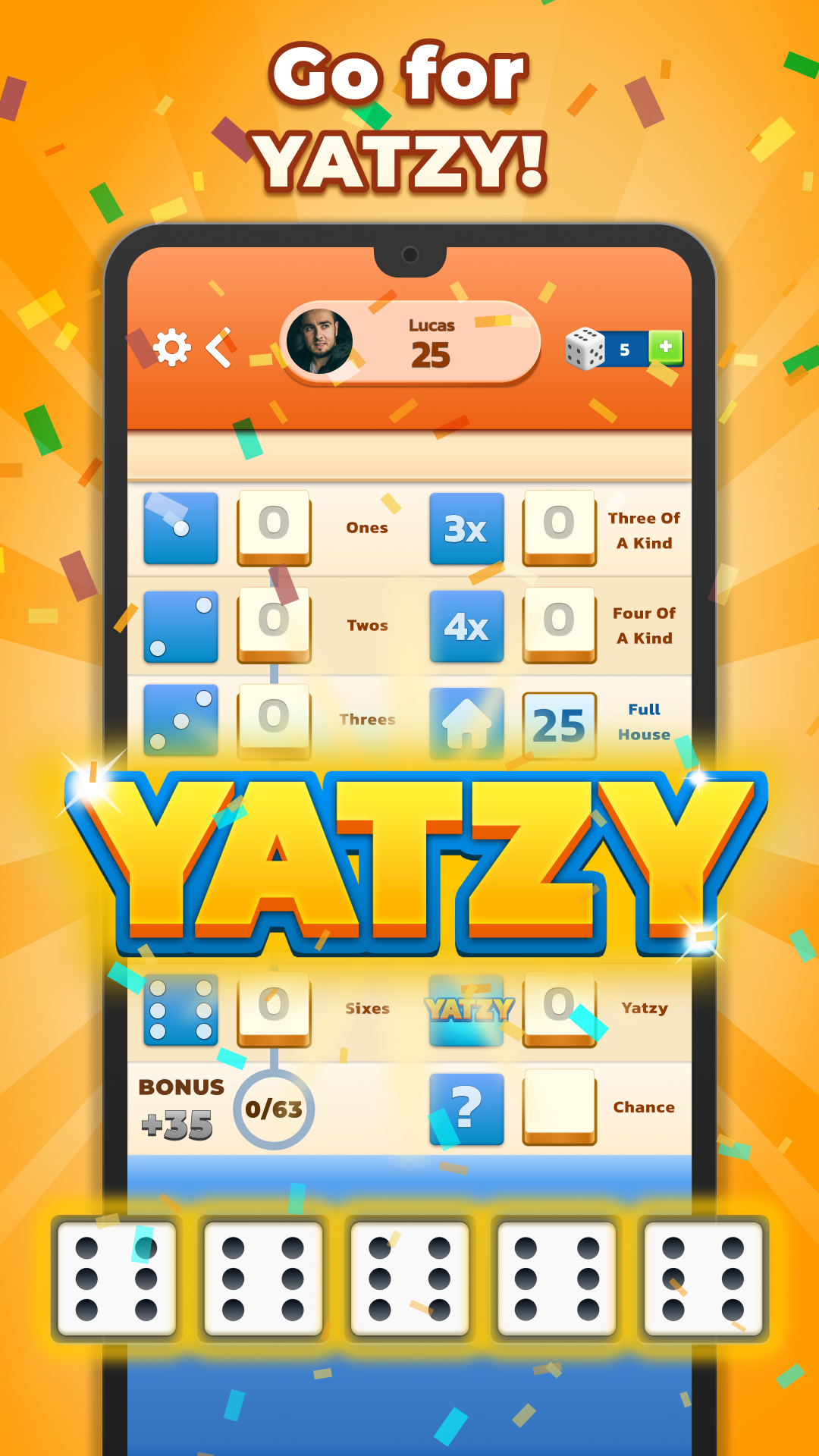 اسکرین شات 6 بازی Yatzy - Fun Classic Dice Game