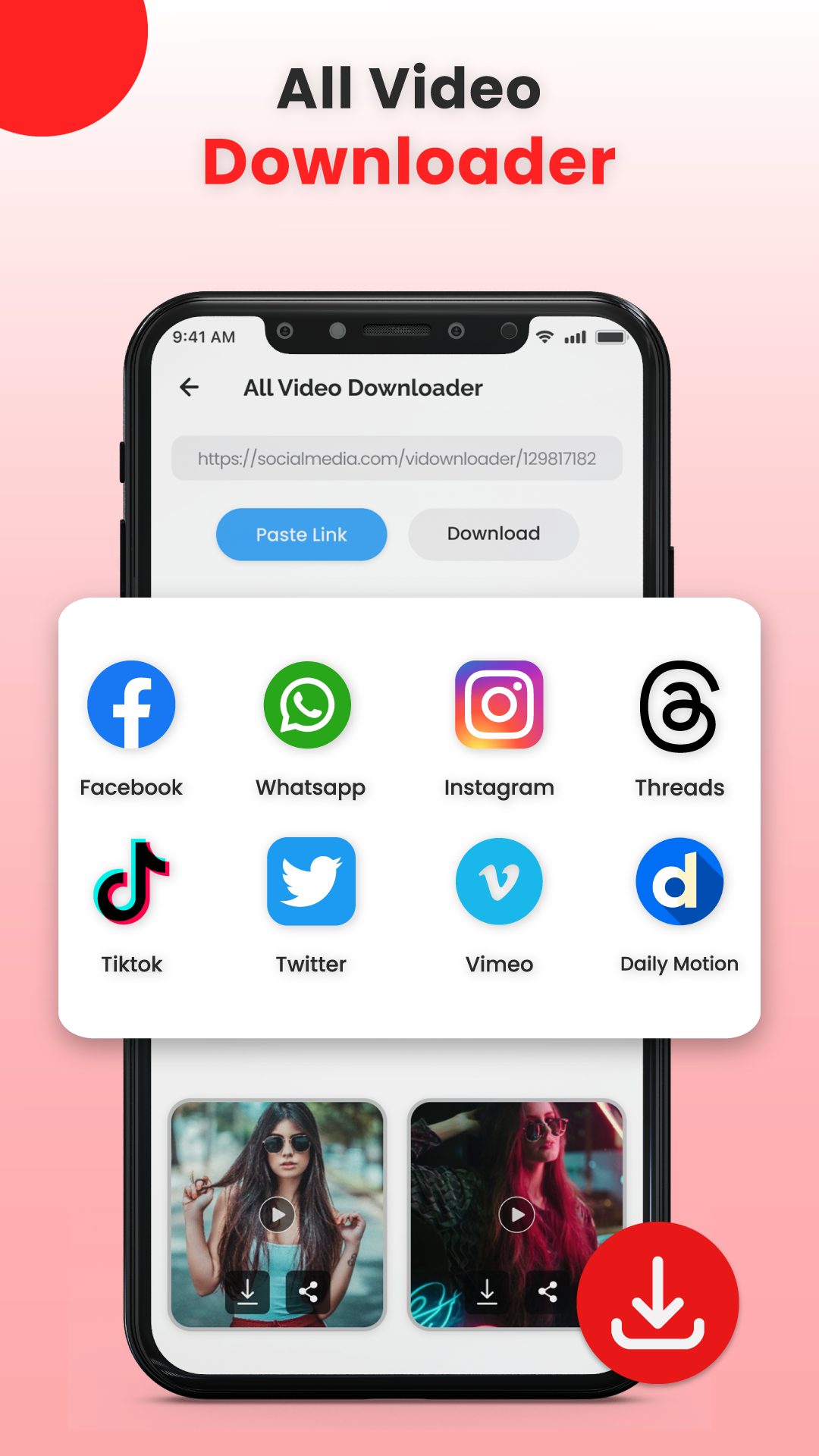 اسکرین شات 1 برنامه Music & Video Downloader HD