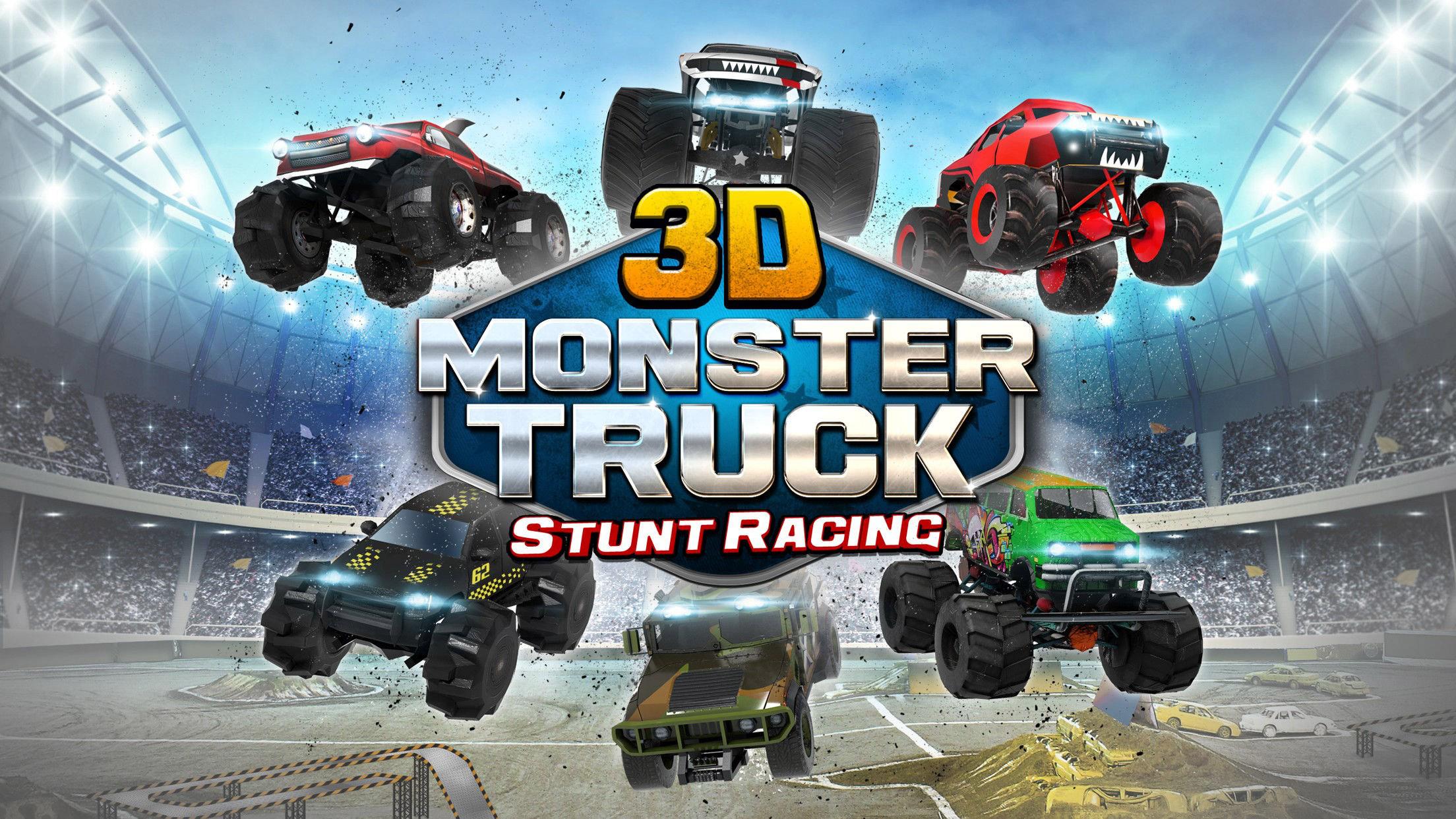 اسکرین شات 1 بازی 3D Monster Truck Parking Game