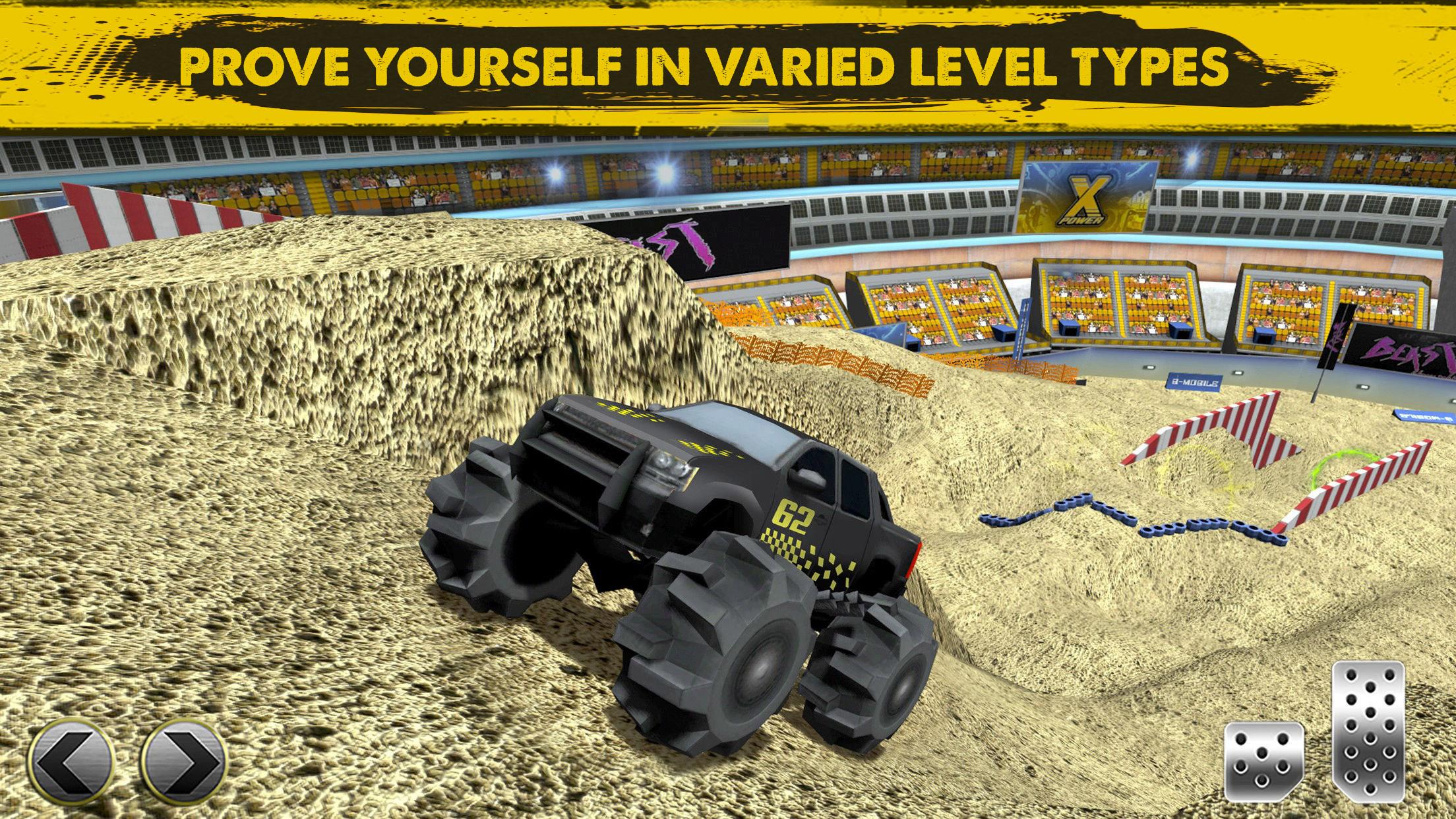 اسکرین شات 3 بازی 3D Monster Truck Parking Game