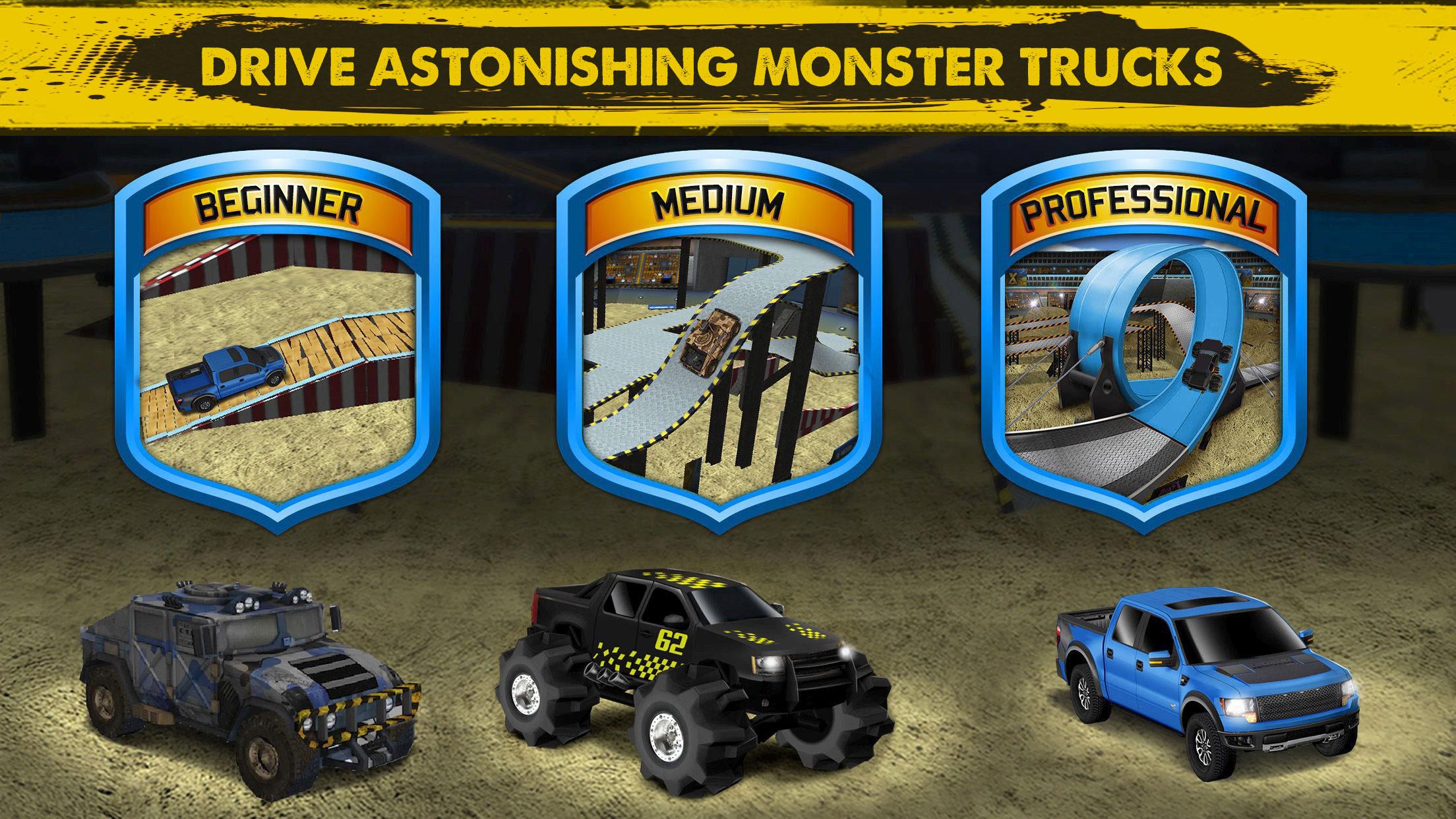 اسکرین شات 5 بازی 3D Monster Truck Parking Game