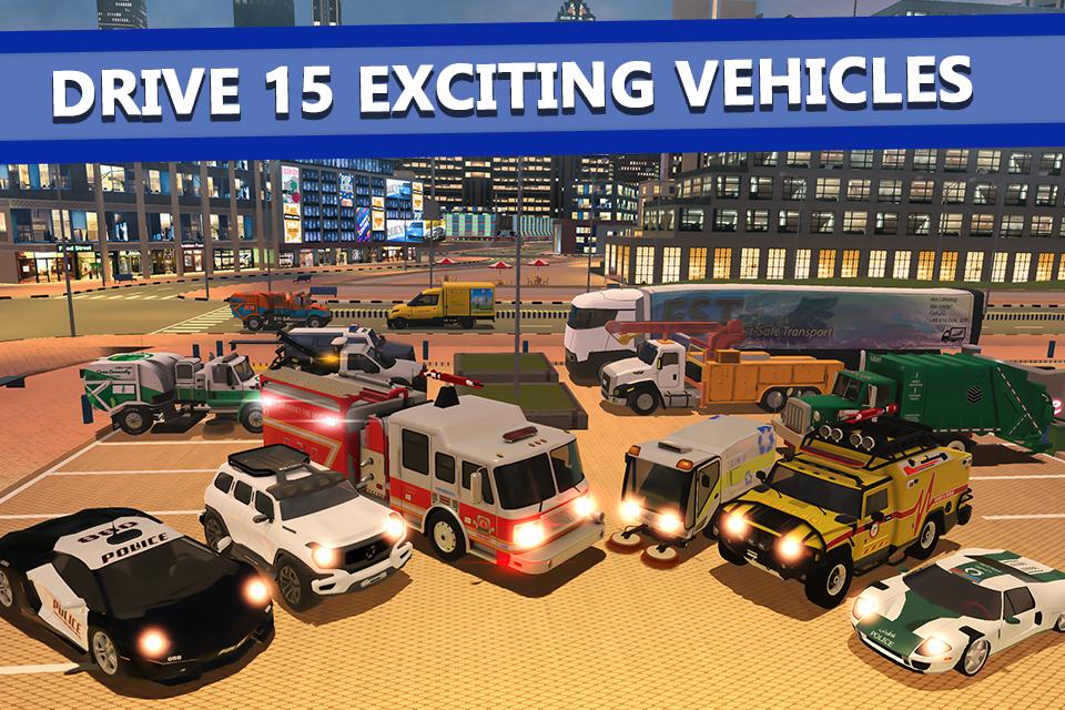 اسکرین شات 2 بازی Emergency Driver Sim: City Her