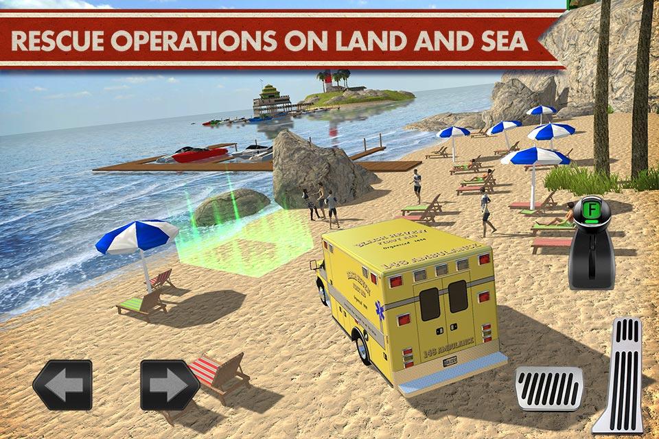 اسکرین شات 2 بازی Coast Guard: Beach Rescue Team