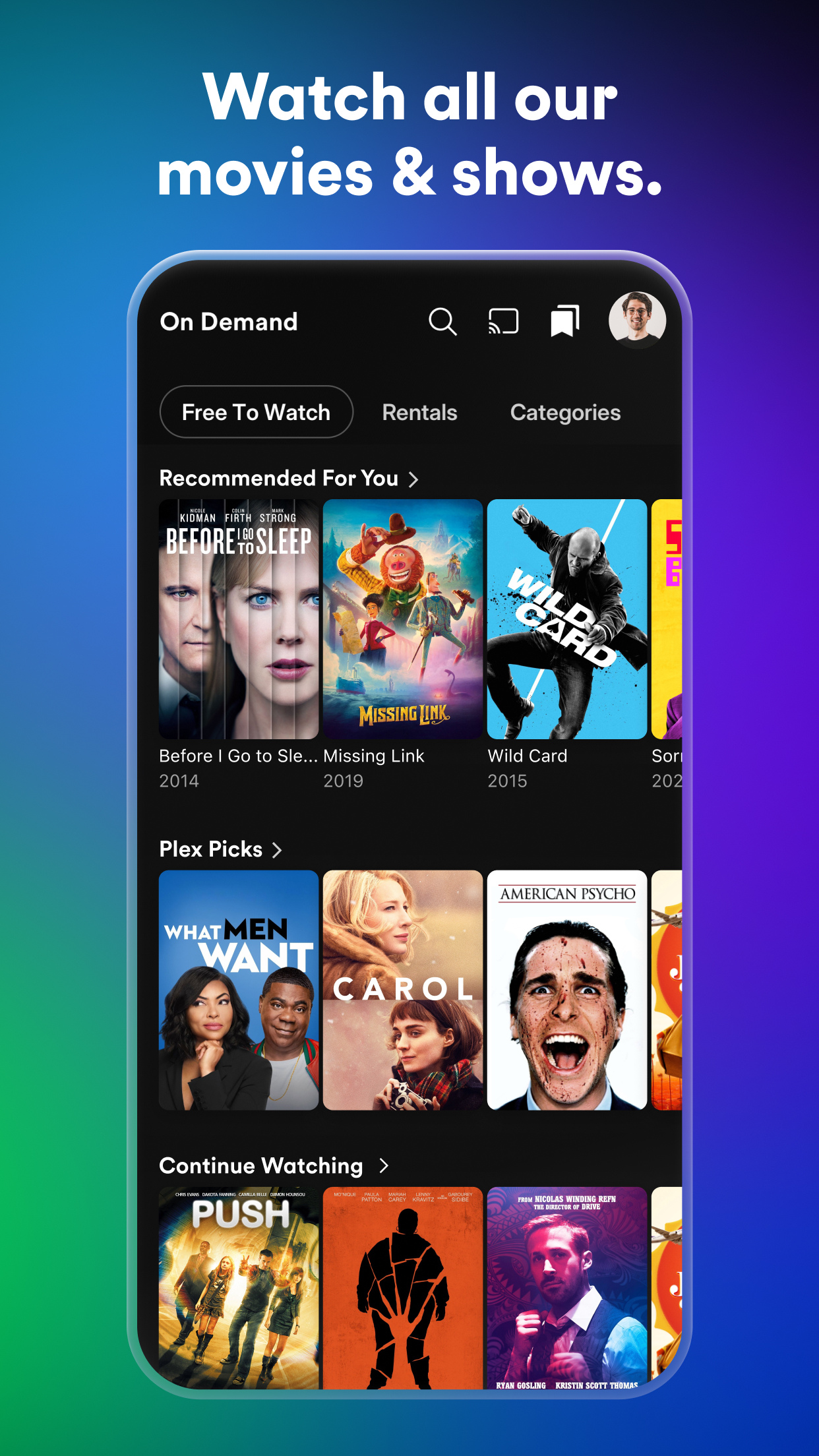 اسکرین شات 7 برنامه Plex: Stream Movies & TV