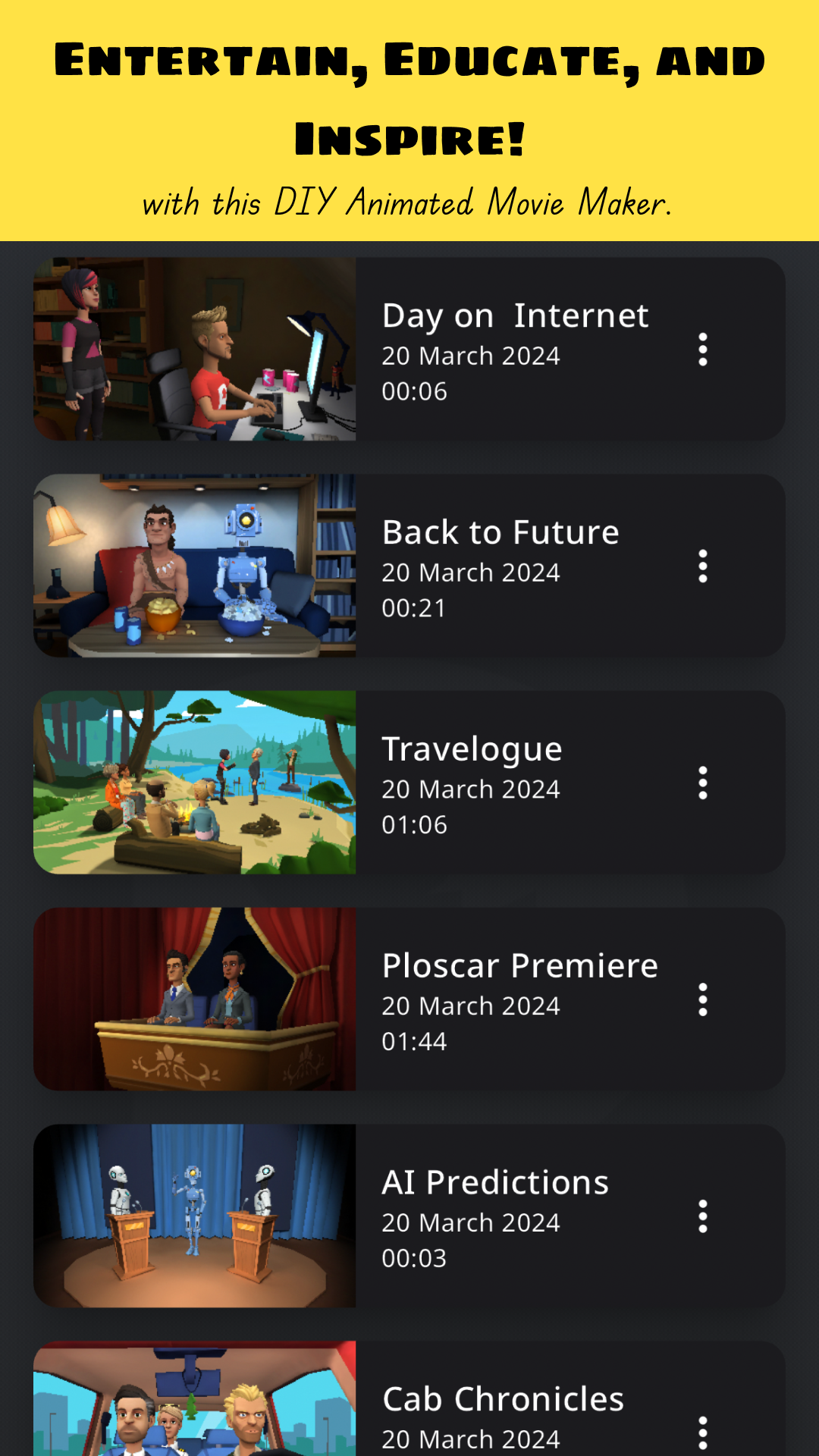 اسکرین شات 6 برنامه Plotagon Studio