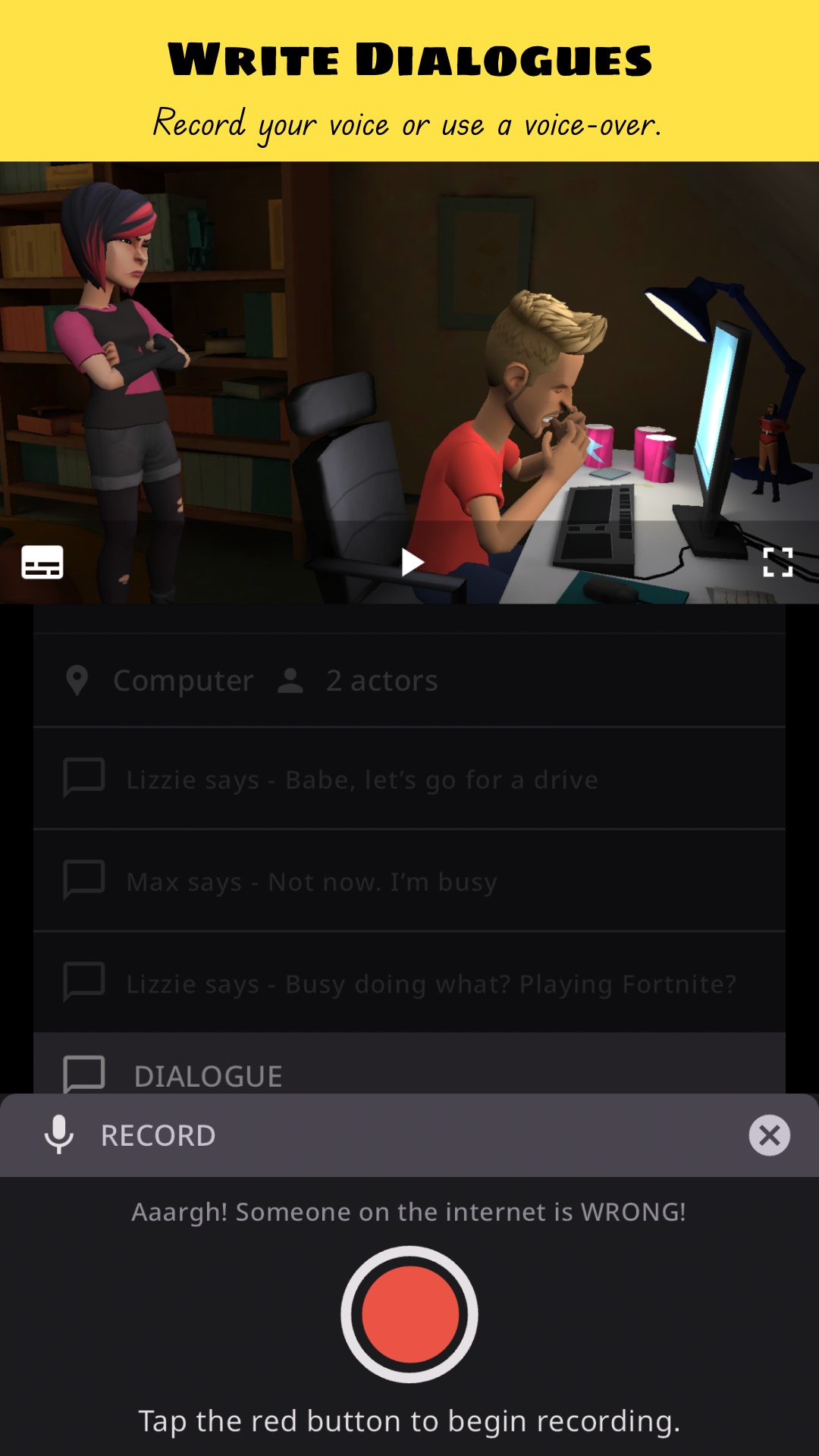 اسکرین شات 4 برنامه Plotagon Studio