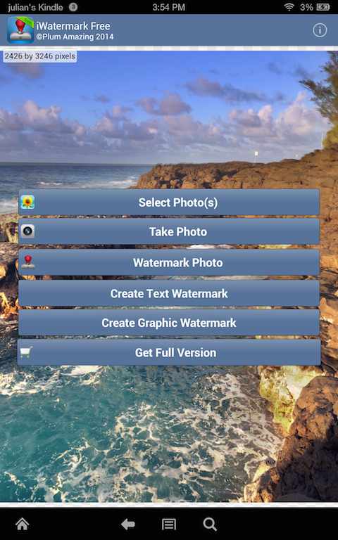 اسکرین شات 1 برنامه iWatermark Protect Your Photos