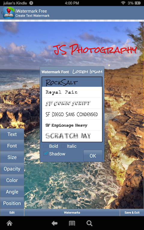 اسکرین شات 5 برنامه iWatermark Protect Your Photos
