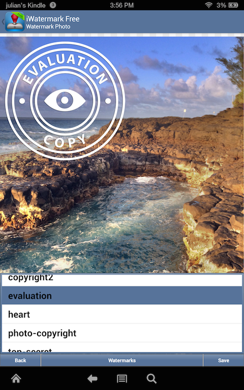 اسکرین شات 2 برنامه iWatermark Protect Your Photos