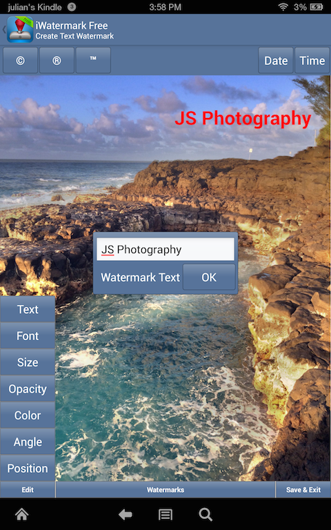 اسکرین شات 4 برنامه iWatermark Protect Your Photos