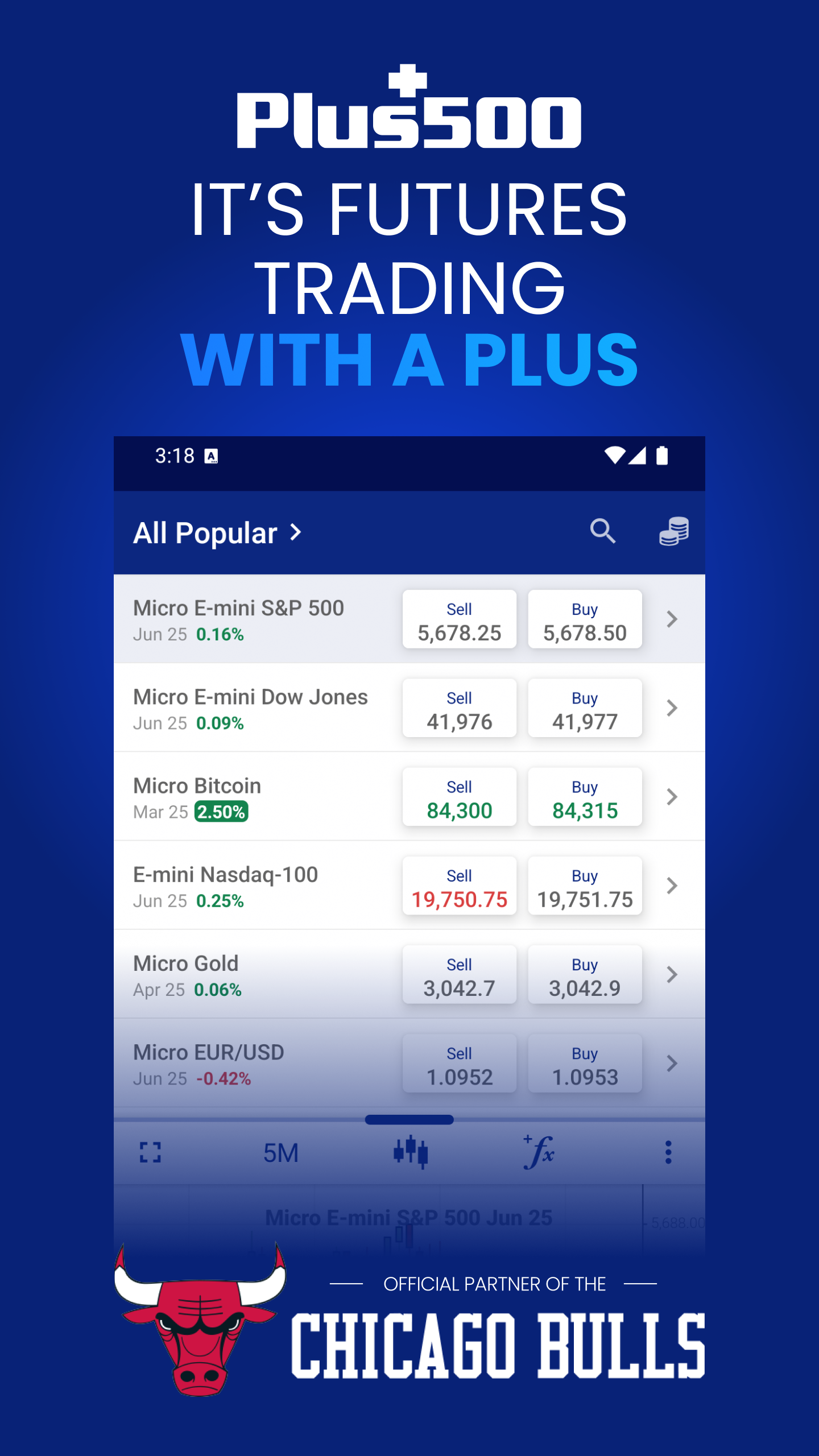 اسکرین شات 1 برنامه Plus500 Trading & Investing